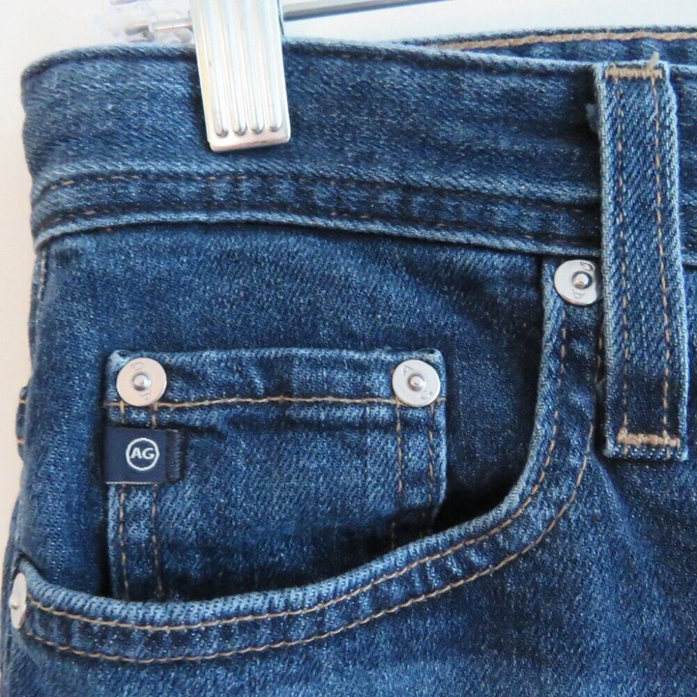 AG ADRIANO GOLDSCHMIED The Etta High Waisted Wide Leg Crop Jeans Released Hem 26 - Picture 5 of 16